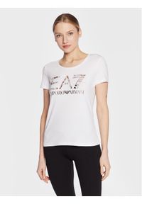 EA7 Emporio Armani T-Shirt 3RTT17 TJDZZ 1100 Biały Regular Fit. Kolor: biały. Materiał: bawełna #1