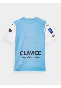 4f - Koszulka klubowa z sezonu 2022/23 męska 4F x Piast Gliwice. Kolor: niebieski. Materiał: dzianina
