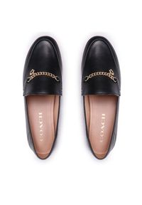 Coach Loafersy Hanna Loafer CB989 Czarny. Kolor: czarny. Materiał: skóra
