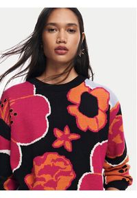 Desigual Sweter Niagara 24WWJF32 Kolorowy Regular Fit. Materiał: wiskoza, syntetyk. Wzór: kolorowy