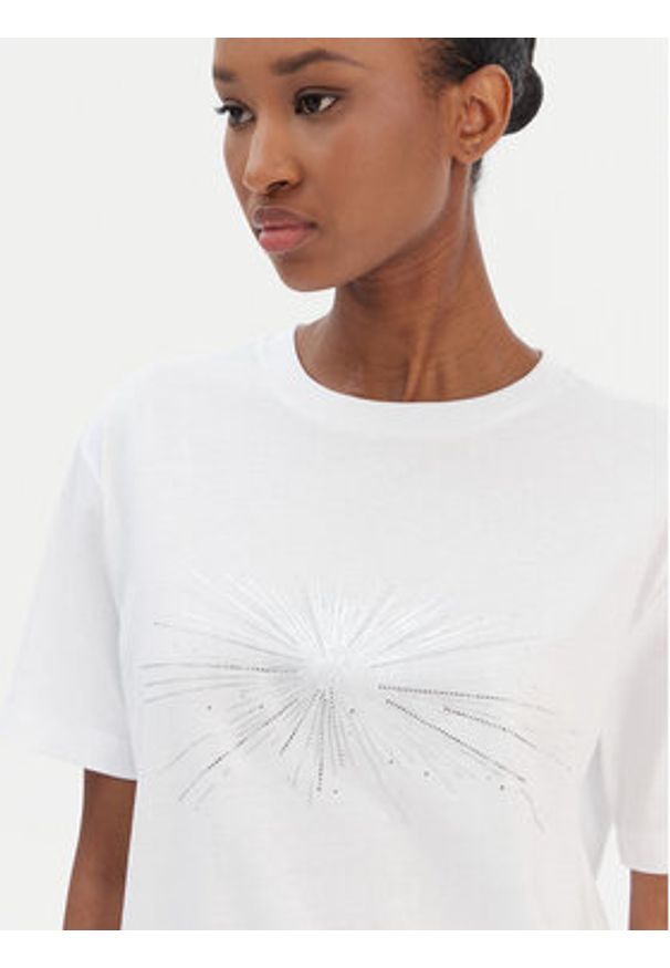 JOOP! T-Shirt Tesia 30100884 Biały Regular Fit. Kolor: biały. Materiał: bawełna