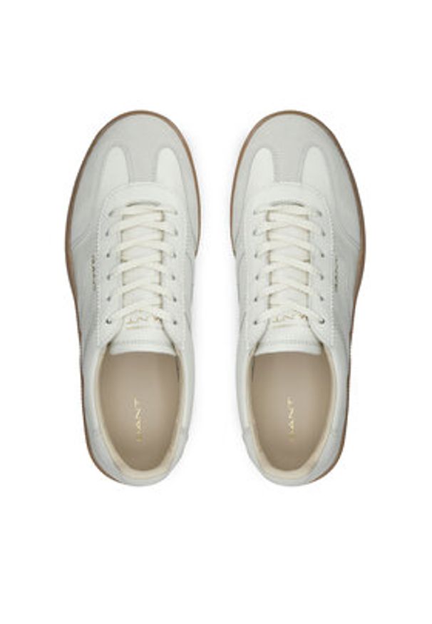GANT - Gant Sneakersy 31531039 Écru. Materiał: skóra