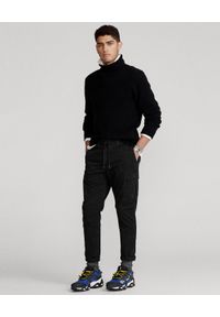 Ralph Lauren - RALPH LAUREN - Czarne spodnie cargo. Kolor: czarny. Materiał: bawełna, tkanina. Styl: klasyczny #6