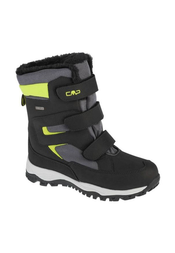 Buty CMP Hexis Snow Boot Jr 30Q4634-U901 czarne. Kolor: czarny. Materiał: materiał, syntetyk, guma. Szerokość cholewki: normalna. Sezon: zima