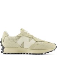 Buty unisex New Balance U327WOA – beżowe. Okazja: na co dzień. Kolor: beżowy. Materiał: materiał, skóra, guma. Szerokość cholewki: normalna
