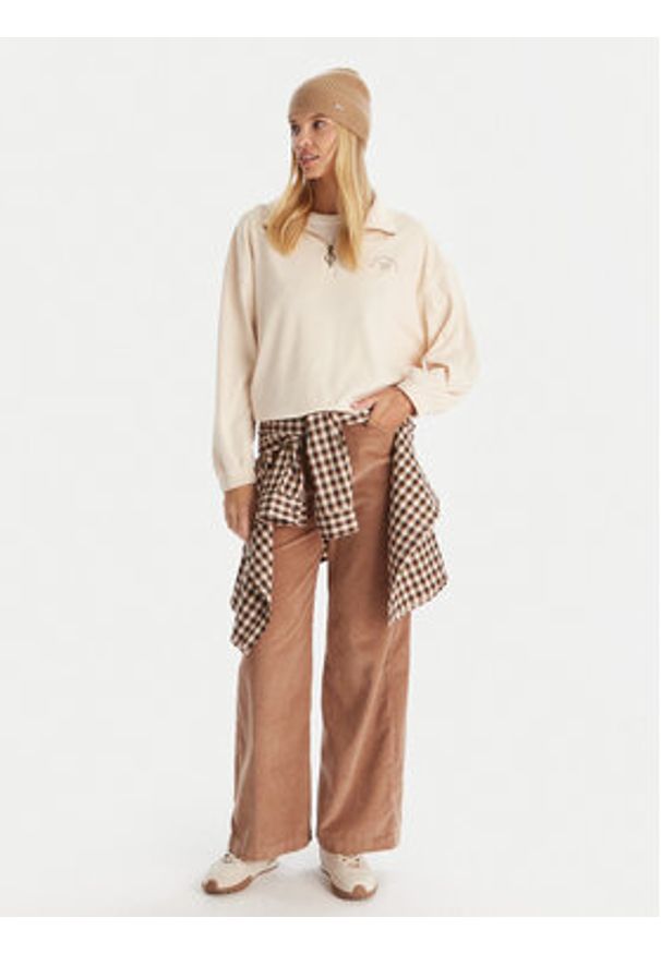 Billabong Bluza Coffee Time EBJKT00115 Écru Regular Fit. Kolor: kremowy. Materiał: syntetyk
