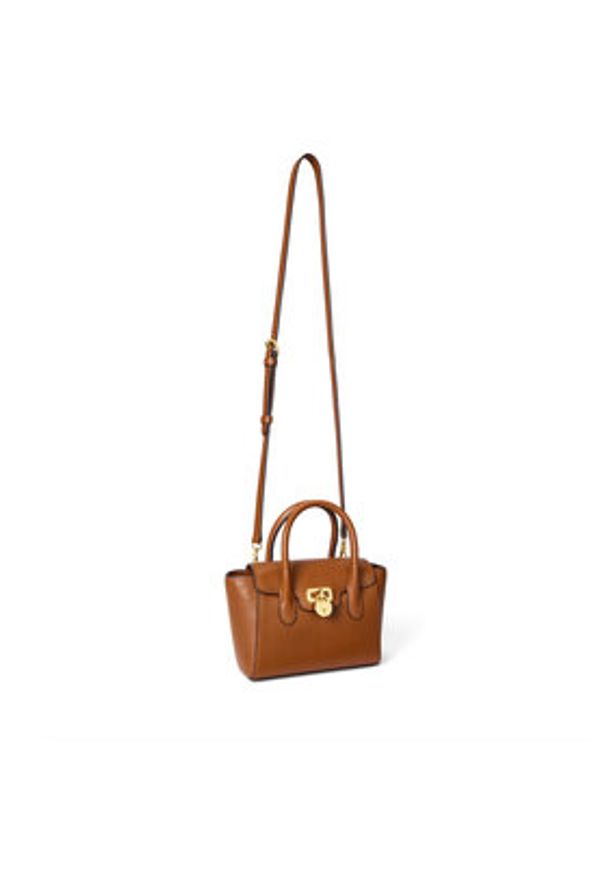 Lauren Ralph Lauren - LAUREN RALPH LAUREN Torebka 431969349001 Brązowy. Kolor: brązowy. Materiał: skórzane