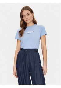 Guess Jeans T-Shirt W5RI54 J1314 Niebieski Regular Fit. Kolor: niebieski. Materiał: bawełna #1