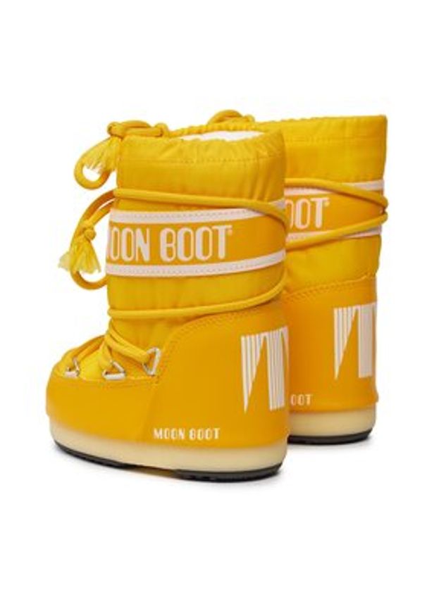Moon Boot Śniegowce Nylon 14004400084 M Żółty. Kolor: żółty. Materiał: skóra