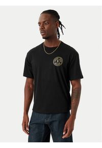 Versace Jeans Couture T-Shirt 80GAHT04 CJ00T Czarny Regular Fit. Kolor: czarny. Materiał: bawełna #1