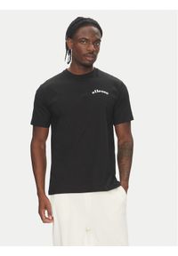 Ellesse T-Shirt Courtside SHZ21991 Czarny Regular Fit. Kolor: czarny. Materiał: bawełna