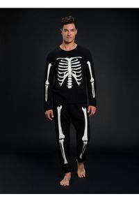 Sinsay - Piżama dwuczęściowa z motywem halloweenowym - czarny. Kolor: czarny #1