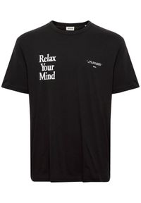 !SOLID - Solid T-Shirt 21107874 Czarny Relaxed Fit. Kolor: czarny. Materiał: bawełna