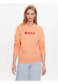 BOSS - Bluza Boss. Kolor: pomarańczowy