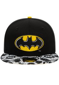 New Era - Czapka z daszkiem chłopięca Super Aop 950 Batman Kids Cap. Kolor: czarny. Materiał: bawełna. Wzór: motyw z bajki #2