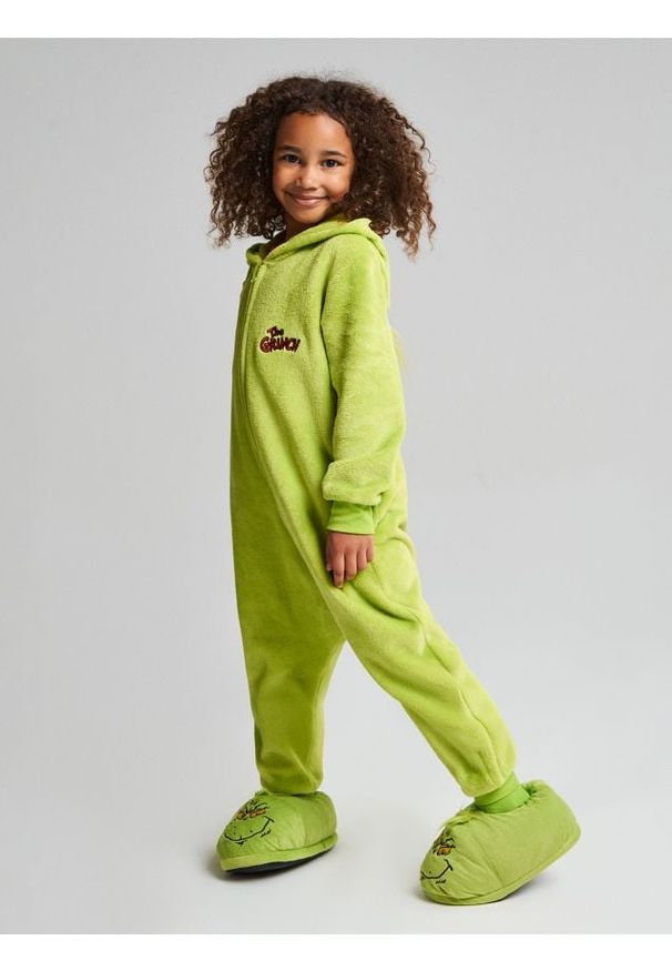 Sinsay - Piżama Onesie Grinch - zielony. Kolor: zielony