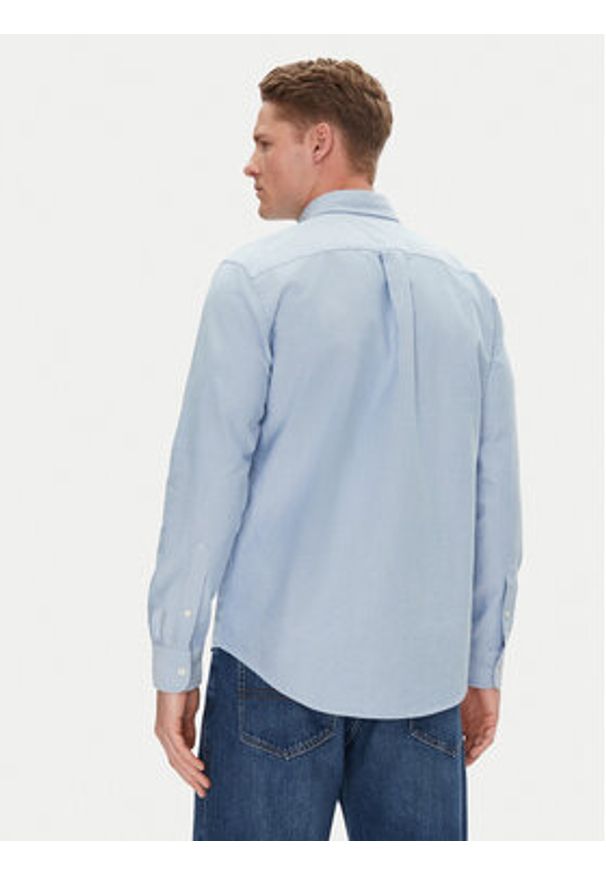 TOMMY HILFIGER - Tommy Hilfiger Koszula Heritage MW0MW39235 Błękitny Regular Fit. Kolor: niebieski. Materiał: bawełna