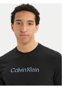 Calvin Klein T-Shirt SS 30s EU LV04LG809G Czarny Slim Fit. Kolor: czarny. Materiał: bawełna #3