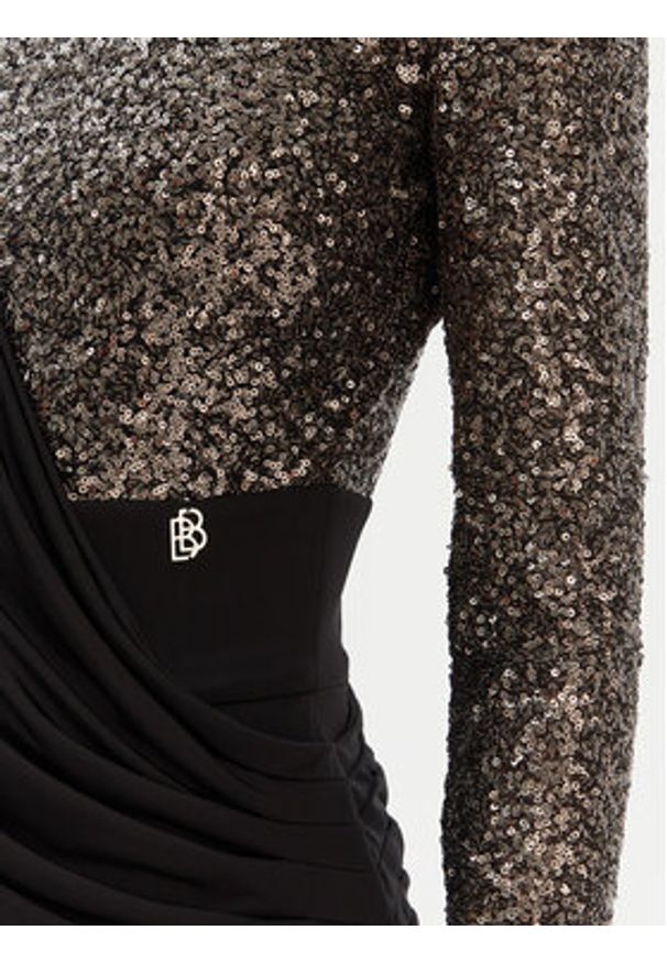 Babylon Sukienka wieczorowa T_S00823 Czarny Slim Fit. Kolor: czarny. Materiał: wiskoza. Styl: wizytowy