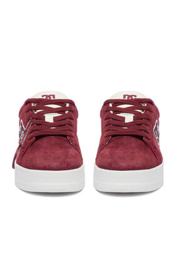 DC Shoes Sneakersy CEO-WP40-24302 Bordowy. Kolor: czerwony. Materiał: zamsz, skóra
