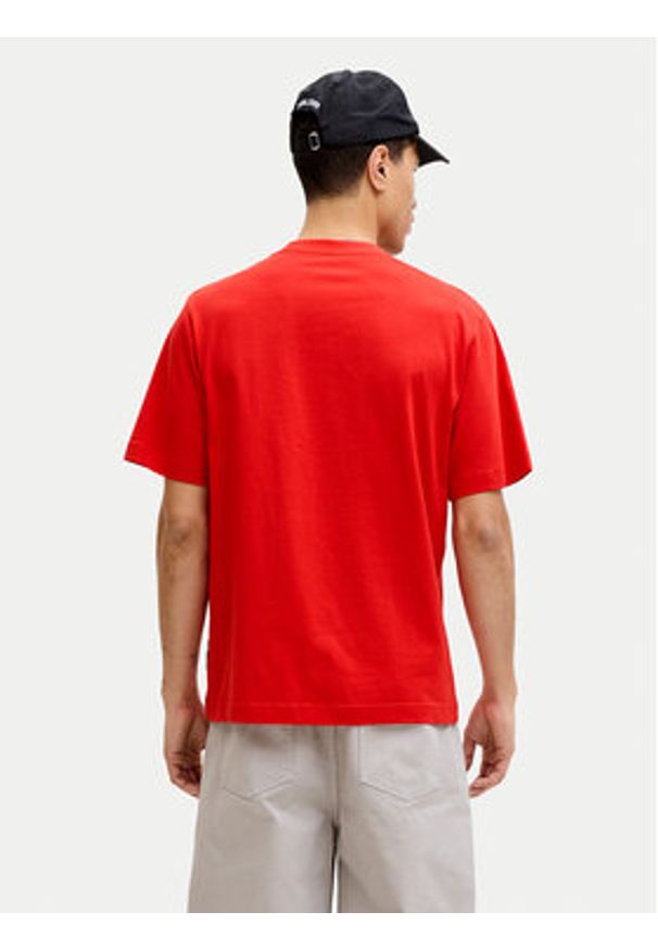 Jack & Jones T-Shirt Club 12289868 Czerwony Relaxed Fit. Kolor: czerwony. Materiał: bawełna