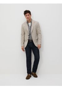 Reserved - Koszula regular z bawełny egipskiej - szary. Kolor: szary. Materiał: bawełna #1