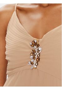 Rinascimento Sukienka wieczorowa CFC0119076003 Beżowy Regular Fit. Kolor: beżowy. Materiał: syntetyk. Styl: wizytowy #4