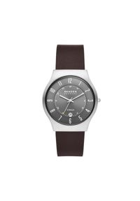 Skagen Zegarek Malbye Gent SKW6909 Brązowy. Kolor: brązowy. Materiał: skóra #1