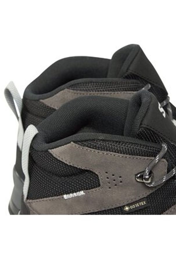 salomon - Salomon Trekkingi X Ward Leather Mid GORE-TEX L47181700 Szary. Kolor: szary. Materiał: zamsz, skóra. Technologia: Gore-Tex. Sport: turystyka piesza