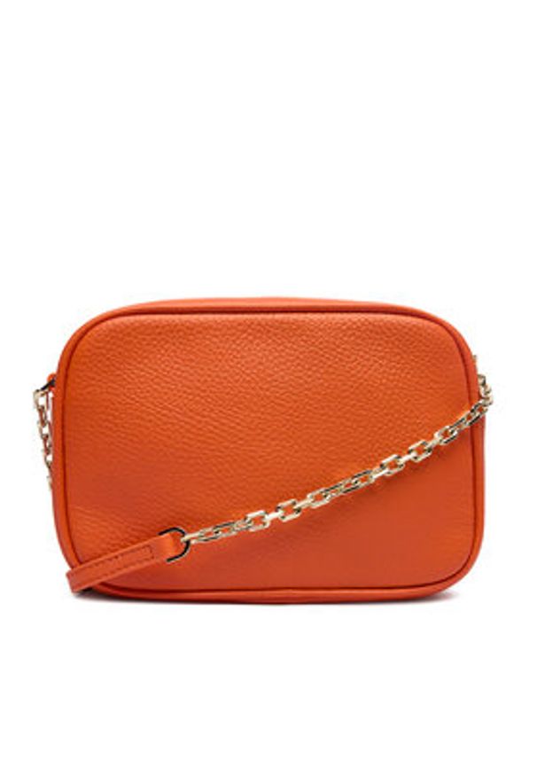 Patrizia Pepe Torebka CB0071/L001-R877 Pomarańczowy. Kolor: pomarańczowy. Materiał: skórzane