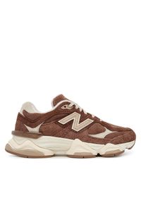 New Balance Sneakersy U9060CCC W Brązowy. Kolor: brązowy. Materiał: skóra, zamsz