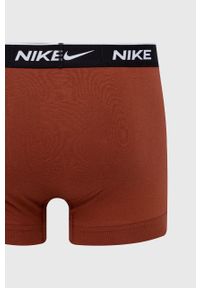 Nike bokserki (3-pack) kolor czerwony. Kolor: beżowy. Materiał: tkanina, włókno, skóra #4