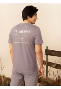 outhorn - T-shirt z nadrukiem męski. Okazja: na co dzień. Materiał: jersey, bawełna. Wzór: nadruk. Styl: casual #6