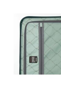 Wittchen - Średnia walizka z ABS-u z nadrukiem zielono-niebieska. Kolor: zielony, niebieski, wielokolorowy. Materiał: guma. Wzór: nadruk. Styl: wakacyjny