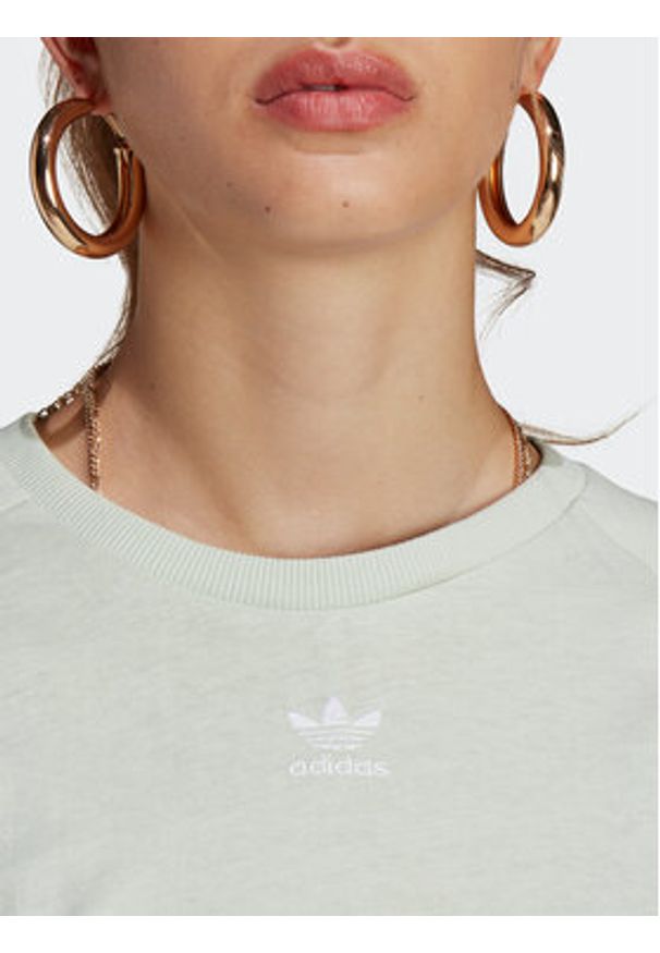 Adidas - adidas T-Shirt Essentials+ Made with Hemp T-Shirt HA7151 Zielony Slim Fit. Kolor: zielony. Materiał: bawełna