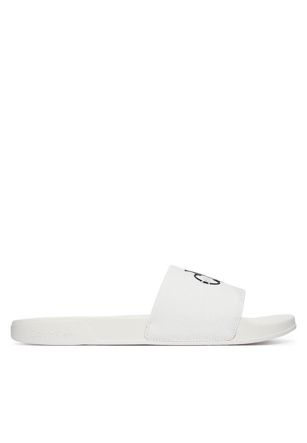 Klapki Calvin Klein. Kolor: biały
