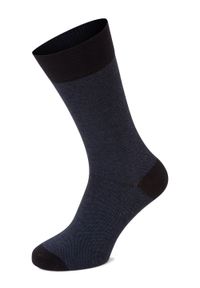 Finshley & Harding Skarpety w 2-paku Mężczyźni niebieski|czarny jednolity, 39-42. Kolor: czarny, niebieski, wielokolorowy. Wzór: jednolity #1