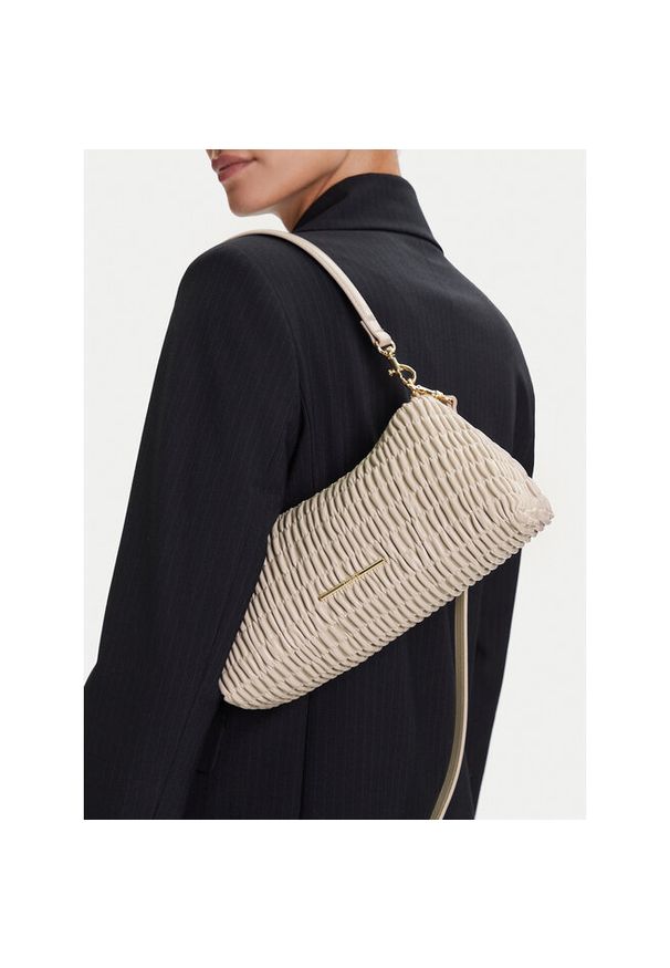 Torebka Calvin Klein. Kolor: beżowy