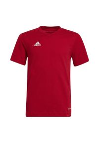 Adidas - Koszulka dla dzieci adidas Entrada 22 Tee. Kolor: czerwony