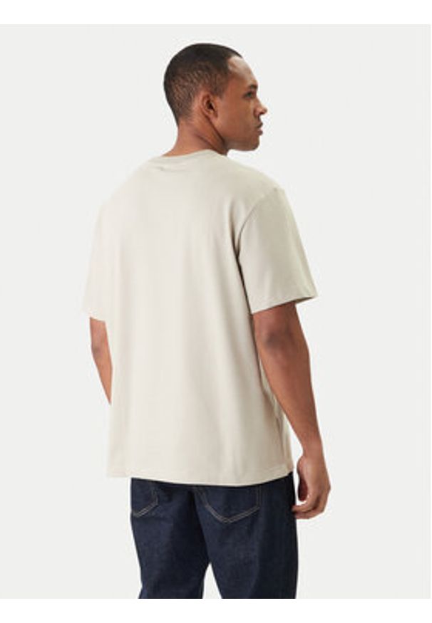 Calvin Klein T-Shirt LV04LC241G Beżowy Regular Fit. Kolor: beżowy. Materiał: bawełna
