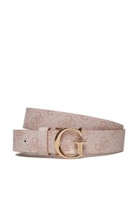 Guess Pasek Damski Vikky BW7862 P3430 Różowy. Kolor: różowy. Materiał: skóra