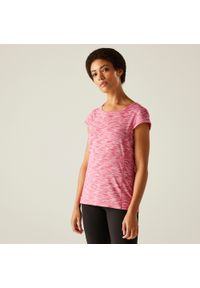 Regatta - Hyperdimension II damska koszulka. Kolor: różowy. Sport: turystyka piesza #1