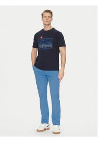 Napapijri Chinosy M-Puyo NP0A4H98 Niebieski Slim Fit. Kolor: niebieski. Materiał: bawełna