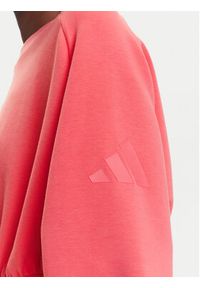 Adidas - adidas Bluza ALL SZN Soft Lux KD9772 Koralowy Loose Fit. Kolor: pomarańczowy. Materiał: syntetyk #5