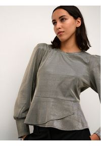 Karen by Simonsen Bluzka Kansaskb 10104595 Srebrny Shaped Fit. Kolor: srebrny. Materiał: syntetyk #4