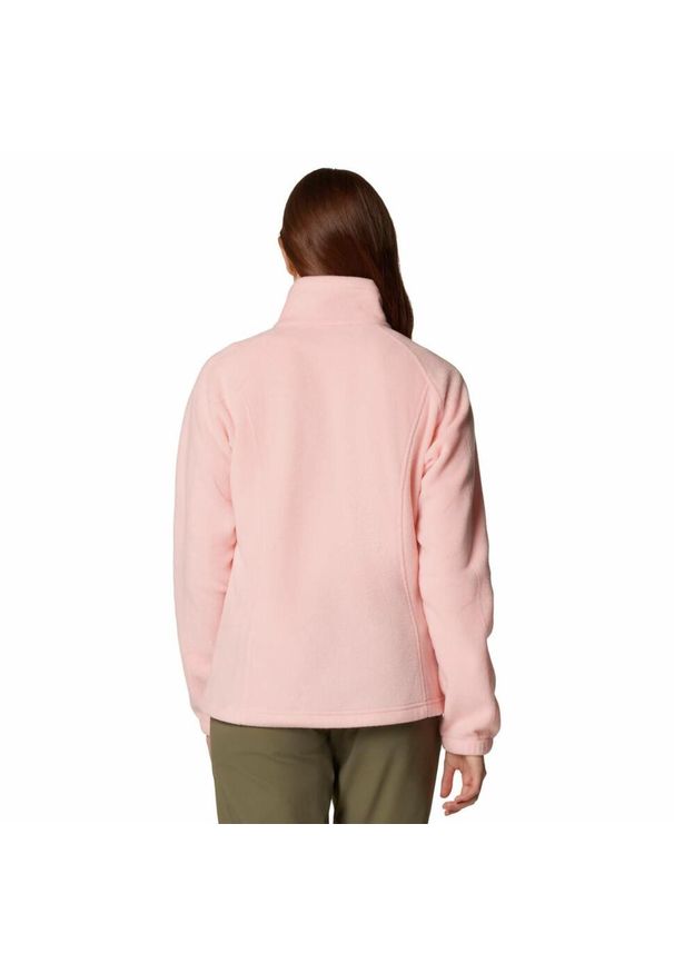 columbia - Bluza polarowa damska Columbia Benton Springs FZ. Kolor: różowy. Materiał: polar. Sport: turystyka piesza