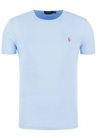 Polo Ralph Lauren T-Shirt Classics 710740727 Błękitny Slim Fit. Typ kołnierza: polo. Kolor: niebieski. Materiał: bawełna #6