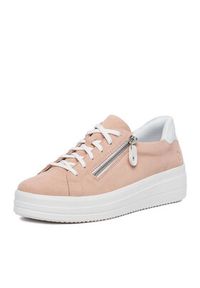 Remonte Sneakersy CEO-D1C06-31 Różowy jasny. Kolor: różowy. Materiał: zamsz, skóra #8