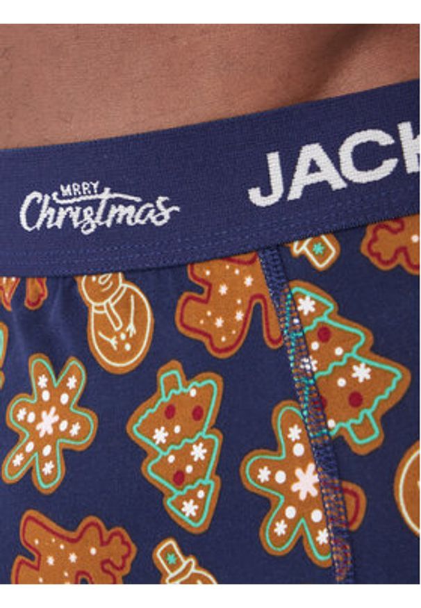 Jack & Jones Komplet bokserki i skarpety Gingerbread Giftbox 12285133 Kolorowy. Materiał: bawełna. Wzór: kolorowy