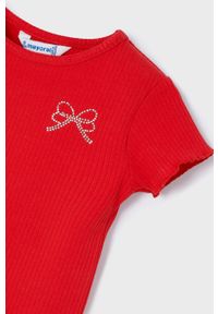 Mayoral t-shirt dziecięcy (2-pack) kolor czerwony. Okazja: na co dzień. Kolor: czerwony. Materiał: bawełna. Styl: casual #4